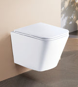 GENERATION 3 RIMLESS TORNADO QUIET W/HUNG WC W/SLIM UF SEAT COVER - AQUANT -  ( WHITE -  - 490x340 mm - 19.6inchX13.6inch )
