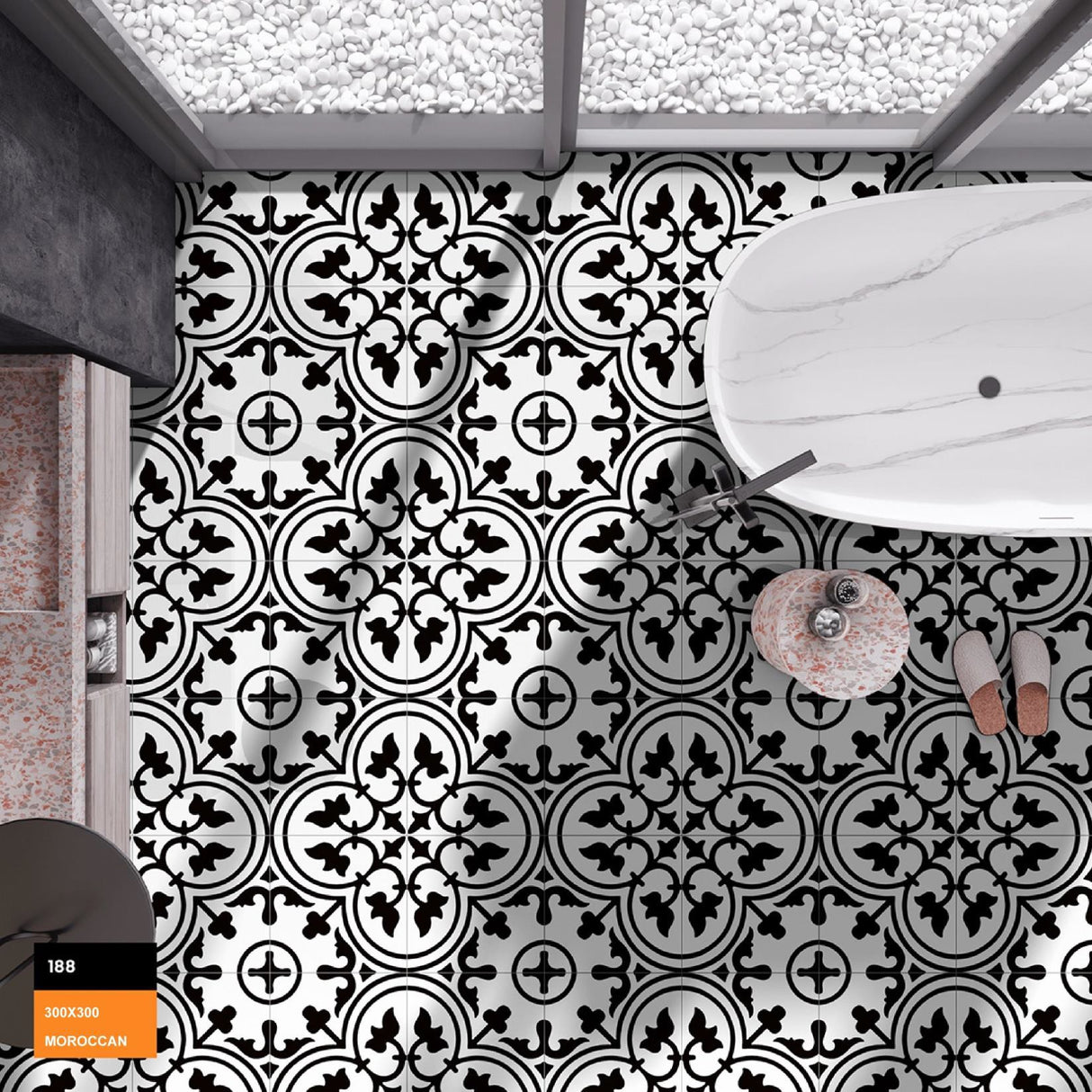 188 HL - CREANZA -  (  - MORROCAN MATT SERIES CREANZA - 300x300 mm - 12inchX12inch )