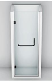 NEW TRILOGY SWING SHOWER DOOR, 2000 MM HEIGHT - KOHLER PREMIUM -  ( MATTE BLACK - PREMIUM - 0x2000 mm - 0inchX80inch )