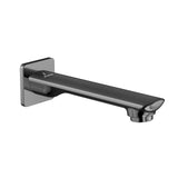BATHTUB SPOUT WITH WALL FLANGE - JAQUAR FAUCETS -  ( BLACK CHROME - FUSION PRIME - 0x15 mm - 0inchX0.5inch )
