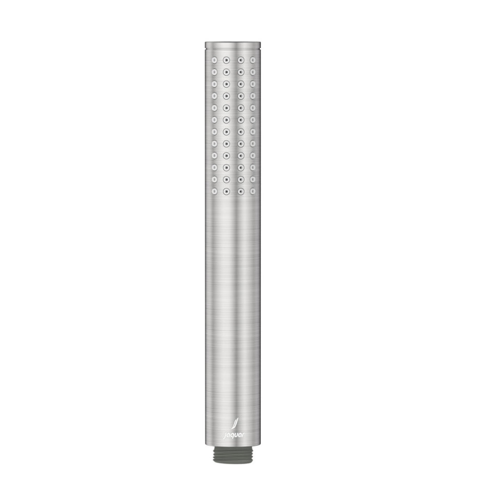 SINGLE FUNCTION ROUND SHAPE HAND SHOWER WITHOUT TUBE & HOOK - JAQUAR FAUCETS - ( STAINLESS STEEL - HAND SHOWER - 0x15 mm - 0inchX0.5inch )