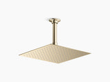 SQUARE RAINDUET EDGE HEADSHOWER - KOHLER PREMIUM -  ( VIBRANT FRENCH GOLD - PREMIUM - 254x254 mm - 10.16inchX10.16inch )
