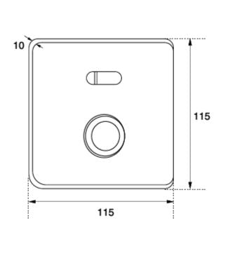 URINAL SENSOR AUTO & MANUAL VALVE - AQUANT - ( ROSE GOLD - SENSOR - 0x0 mm - 0inchX0inch )