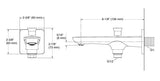 FLUENCE WALL-MOUNT BATH SPOUT WITH DIVERTER - KOHLER PREMIUM -  ( MATTE BLACK - PREMIUM - 0x15 mm - 0inchX0.5inch )