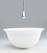 TABLE MOUNTD WASH BASIN - AQUANT -  ( WHITE/PEARL WHITE -  - 400x180 mm - 16inchX7inch )