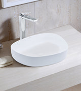 TABLE TOP WASH BASIN - AQUANT - ( GLOSSY WHITE - - 550x400 mm - 22inchX16inch )