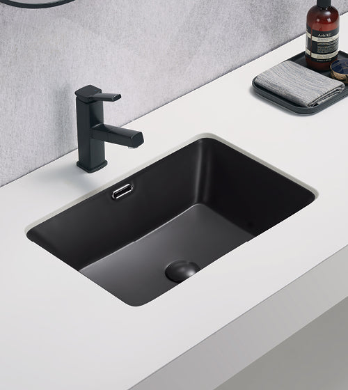 UNDER COUNTER WASH BASIN - AQUANT -  ( MATT BLACK -  - 534x367x171 mm - 21.36inchX14.68inchX6.84inch )