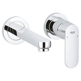 EUROSMART COSMOPOLITAN 2-HOLE, 1-HANDLE WALL-MOUNT BASIN MIXER, S SIZE - GROHE -  ( CHROME - G3 - EUROSMART - 0x15 mm - 0inchX0.5inch )