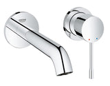 ESSENCE 2-HOLE, 1-HANDLE BASIN MIXER WALL-MOUNT, M SIZE - GROHE -  ( CHROME - G4 - ESSENCE - 0x0 mm - 0inchX0inch )