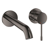 ESSENCE 2-HOLE, 1-HANDLE WALL-MOUNT BASIN MIXER, M SIZE - GROHE -  ( HARD GRAPHITE - G5 - ESSENCE - 0x0 mm - 0inchX0inch )