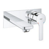 LINEARE 2-HOLE, 1-HANDLE WALL-MOUNT BASIN MIXER, M SIZE - GROHE -  ( CHROME - G4 - LINEARE - 0x15 mm - 0inchX0.5inch )