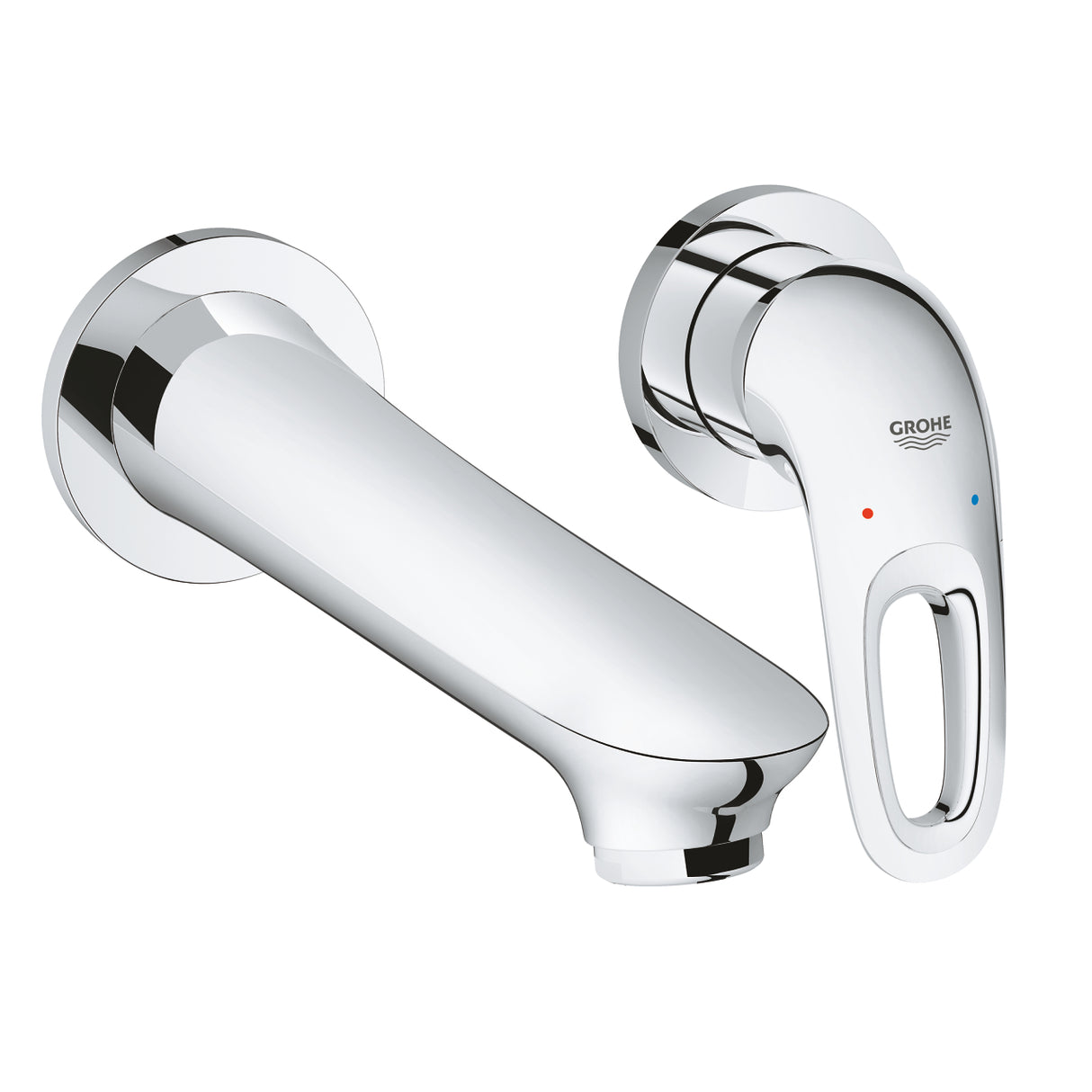 EUROSTYLE 2015 2-HOLE, 1-HANDLE WALL-MOUNT BASIN MIXER, M SIZE - GROHE -  ( CHROME - G3 - EUROSTYLE - 0x15 mm - 0inchX0.6inch )