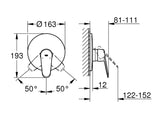 EURODISC COSMOPOLITAN 1-HANDLE SHOWER MIXER - GROHE -  ( CHROME - G4 - EURODISC - 0x0 mm - 0inchX0inch )