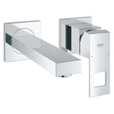 EUROCUBE 2-HOLE, 1-HANDLE WALL-MOUNT BASIN MIXER, S SIZE - GROHE -  ( CHROME - G4 - EUROCUBE - 0x15 mm - 0inchX0.6inch )