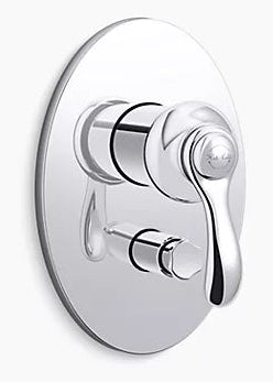 FAIRFAX TM SINGLE-HANDLE RECESSED BATH AND SHOWER TRIM - KOHLER LUXURY -  ( POLISHED CHROME - LUXURY - 0x15 mm - 0inchX0.5inch )