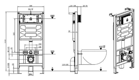 CONC.CISTERN W/FULL FRAME - AQUANT -  (  -  - 1112x95 mm - 44.5inchX3.8inch )