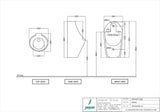 URINAL - JAQUAR SWARE - ( WHITE - URINAL - 660x340 mm - 26.4inchX13inch )