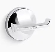 EOLIA COMPLEMENTARY DOUBLE ROBE HOOK - KOHLER POPULAR -  ( POLISHED  CHROME - POPULAR - 0x0 mm - 0inchX0inch )