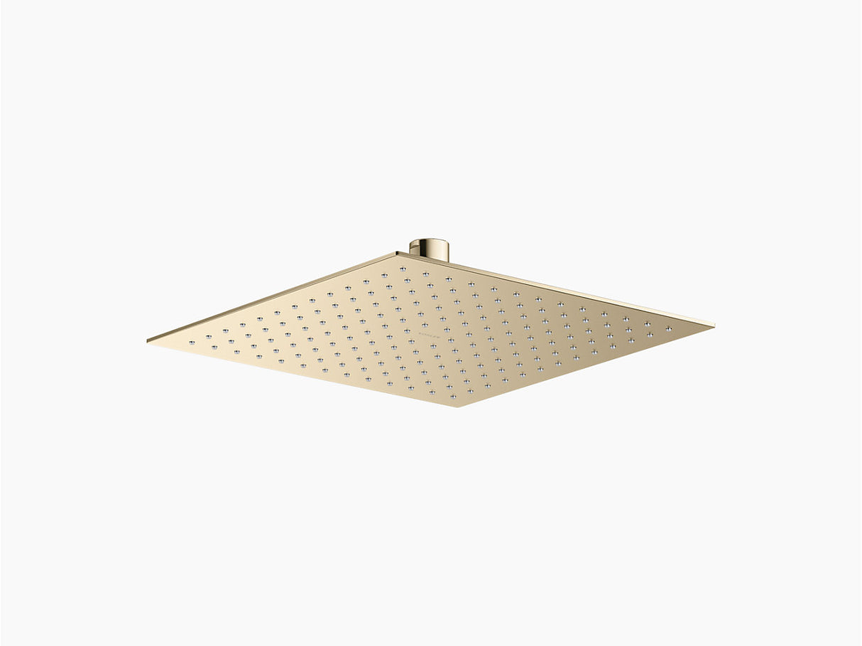 SQUARE RAINDUET EDGE HEADSHOWER - KOHLER PREMIUM -  ( VIBRANT FRENCH GOLD - PREMIUM - 254x254 mm - 10.16inchX10.16inch )