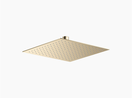 SQUARE RAINDUET EDGE HEADSHOWER - KOHLER PREMIUM -  ( VIBRANT FRENCH GOLD - PREMIUM - 254x254 mm - 10.16inchX10.16inch )