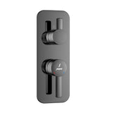 AQUAMAX EXPOSED PART KIT OF SINGLE LEVER SHOWER MIXER WITH 3-WAY OUTLET & SLEEVE (COMPATIBLE WITH ALD-783N)- JAQUAR FAUCETS -  ( BLACK CHROME - FUSION - 0x15 mm - 0inchX0.5inch )