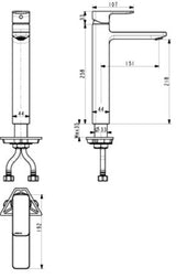 ACACIA E SH SL VESSEL MIXER - AMERICAN STANDARD -  ( WARM SUNSET - ACACIA E - 0x0 mm - 0inchX0inch )
