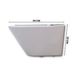 BRAZN WALL HUNG EWC ROUND W/O SEAT CVR FOR 26994IN-0 ( BOLT DISTANCE 7INCH) - KOHLER PREMIUM -  (  - PREMIUM - 0x0 mm - 0inchx0inch )