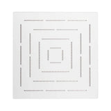 MAZE SQUARE 8 - JAQUAR FAUCETS - ( WHITE MATT - OVERHEAD SHOWER - 200x15 mm - 8inchX0.6inch )