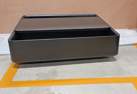 GREY CENTER TABLE HDF W/ NANO COATING - FURNITURE - ( - BUENA CASA - 902x902x254 mm - 36.08inchX36.08inchX10.16inch)