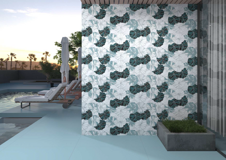 PASTEL AQUA - INDIAN TILES -  (  - BLACKBERRY PASTEL - 1200x600 mm - 48inchX24inch )