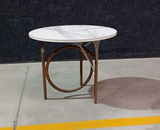 COFFEE TABLE WITH SS LEGS & PORCELAIN TOP - FURNITURE - ( - BUENA CASA - 0x483x368 mm - 0inchX19.32inchX14.72inch)