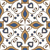 PERSIAN LEAF MATT - SIMPOLO-TILES -  (  - TINY TILE MATT - 198x198 mm - 7.8inchX7.8inch )