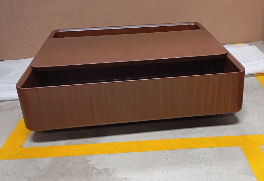 BROWN CENTER TABLE HDF W/ NANO COATING - FURNITURE - ( - BUENA CASA - 902x902x254 mm - 36.08inchX36.08inchX10.16inch)