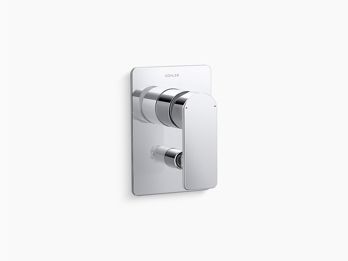 PARALLSL DIV BATH&SHOWER TRIM 40MM VALVE - KOHLER PREMIUM -  ( POLISHED CHROME - PREMIUM - 0x15 mm - 0inchX0.5inch )