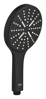 RAINSHOWER SMARTACTIVE 130 HAND SHOWER 3 SPRAYS W/O HOSE - GROHE -  ( PHANTOM BLACK - G5 - RAINSHOWER - 0x15 mm - 0inchX0.5inch )