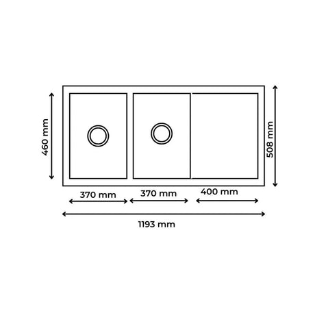 SS KITCHEN SINK 2.0 BOWL WITH DRAIN BOARD WITH FA-05A WASTE COUPLING (DEPTH 8INCH)- FUTURA -  ( BRUSHED FINISH - HAND CARVED SERIES - 1193x508 mm - 47inchX20.32inch )