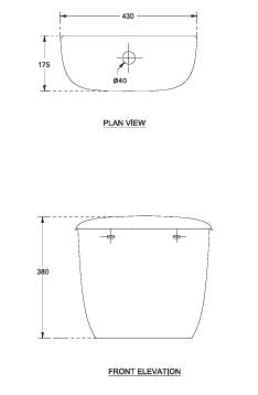 CISTERN SI DUAL FLUSH W/FITTINGS - HINDWARE -  ( STAR WHITE -  - 0x0 mm - 0inchX0inch )
