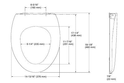 PATIO-QUITCLOSE S/COVER FOR 18131IN-S-0 - KOHLER POPULAR -  ( WHITE - POPULAR - 0x0 mm - 0inchX0inch )