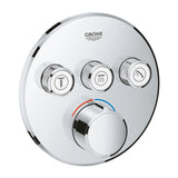 SMARTCONTROL THERMOSTAT FOR CONCEALED INSTALLATION WITH 3 VALVES - GROHE - ( CHROME - G5 - GROHTHERM - 0x20 mm - 0inchX0.75inch )