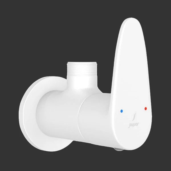 ANGULAR STOP COCK WITH WALL FLANGE - JAQUAR FAUCETS -  ( WHITE MATT - VIGNETTE PRIME - 0x15 mm - 0inchX0.5inch )