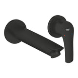 EUROSMART 2-HOLE BASIN MIXER, 1-HANDLE WALL MOUNT, M SIZE - GROHE -  ( MATTE BLACK - G3 - EUROSMART 2021 - 0x15 mm - 0inchX0.5inch )