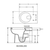 E.W.C MALIBU P  W/CONV.BEND 100 & S/CVR - HINDWARE -  ( STAR WHITE - ART - 0x0 mm - 0inchX0inch )