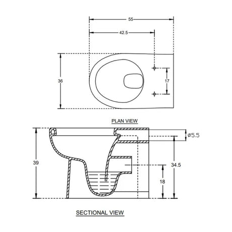 E.W.C MALIBU P  W/CONV.BEND 100 & S/CVR - HINDWARE -  ( STAR WHITE - ART - 0x0 mm - 0inchX0inch )