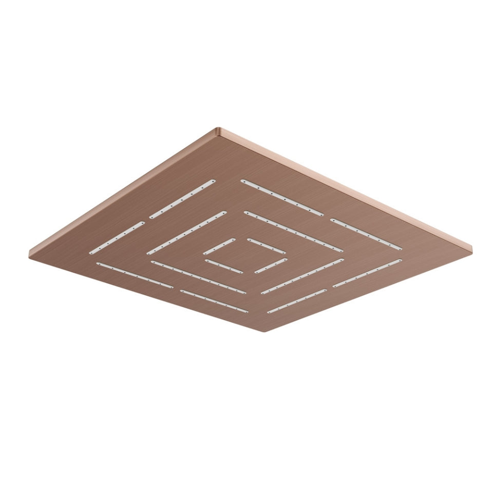 MAZE SQUARE 6 - JAQUAR FAUCETS - ( ANTIQUE COPPER - OVERHEAD SHOWER - 15x150 mm - 0.5inchX6inch )