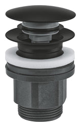 WASTE SET WITH PUSH-OPEN PLUG - GROHE -  ( MATTE BLACK - G3 - NO DESIGN - 0x0 mm - 0inchX0inch )