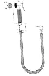 H.F (BRS) WIT D.LOK 1M BRS.PLT F.H&W.HK - HINDWARE FAUCETS -  ( POLISHED CHROME - HEALTH FAUCET - 0x0 mm - 0inchx0inch )