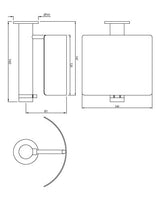 TOILET PAPER HOLDER W/COVER - ARTIZE FAUCET -  ( CHROME - ONYX - 0x0 mm - 0inchX0inch )