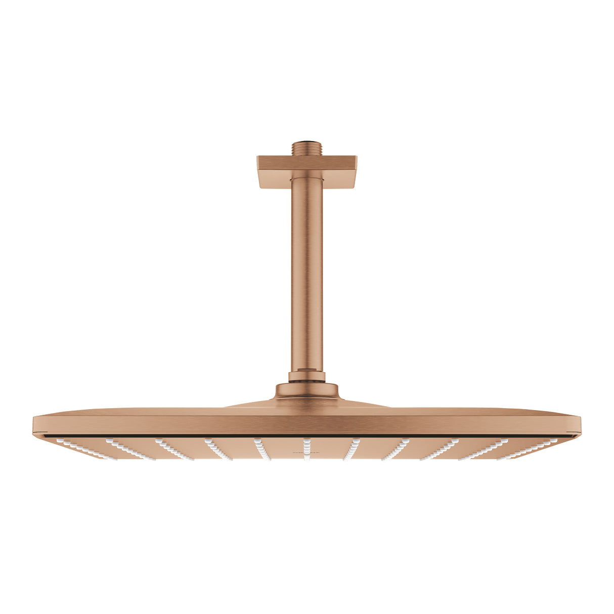 RAINSHOWER MONO 310 CUBE HEAD SHOWER SET 142 MM CEILING SHOWER ARM, 1 SPRAYS - GROHE - (BRUSHED WARM SUNSET - G5 - RAINSHOWER - 0x310 mm - 0inchx12.4inch)