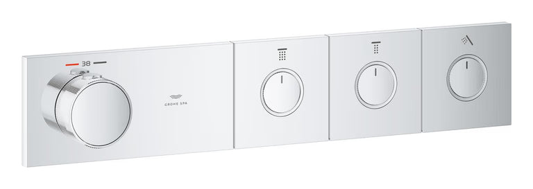 RSH AQUA THERMOSTAT TRIM 3 VALVES SMARTCONTROL - GROHE - (CHROME - GROHE - 0x15 mm -  0inchX0.5inch)