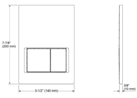 SFT PRS F.PLATE FOR 31538IN-NA PNEUMATIC - KOHLER PREMIUM -  ( FRENCH GOLD - PREMIUM - 0x15 mm - 0inchX0.6inch )